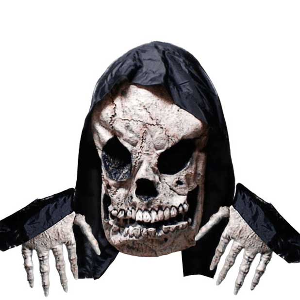Skeleton Head with Hands