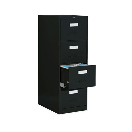4 Drawer Black Vertical File