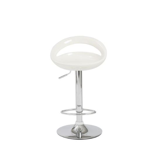 Swizzle White Barstool - Front View