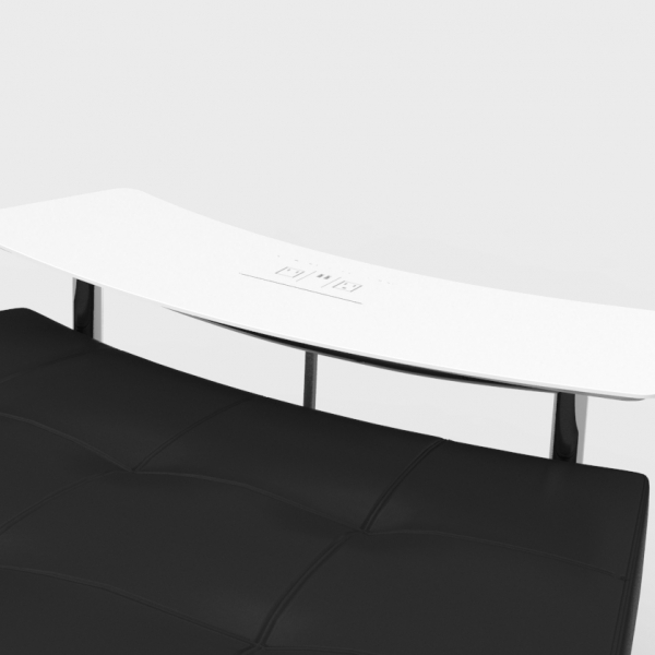 Endless Powered Small Curved Table w Curved Ottoman