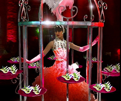 Strolling Buffet Bird Cage
