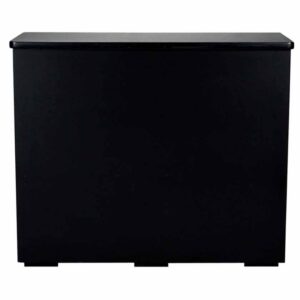 Information Counter with Doors - Black