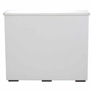 Information Counter with Doors - White