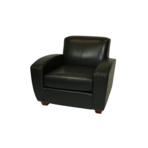 Scandic Leather Chair - Black
