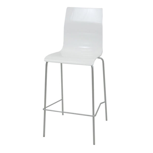 Liquid Barstool - White