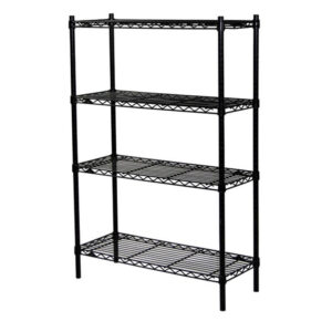Metal Shelf Unit - 54" - Black