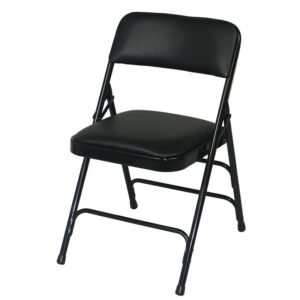 Padded Folded Chair - Black