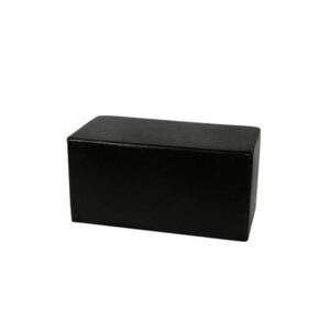 Rectangle Block Ottoman - Black