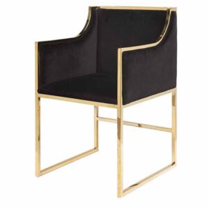 Oliver Chair - Black Velvet