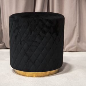 Tiffany Ottoman - Black