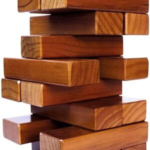 Giant Jenga Like Game - Stained Wood