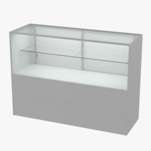 Display Cabinet with Lights & Locking Storage