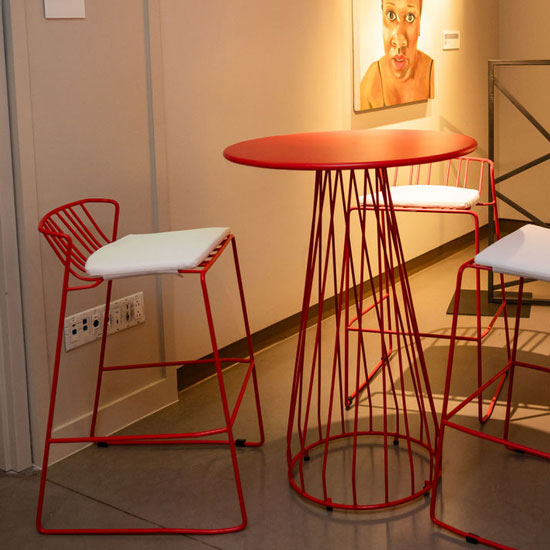 Arlo Bar Table - Red - Image 2