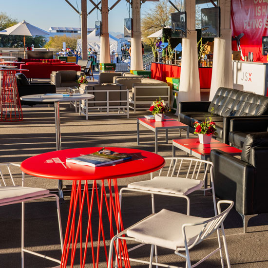 Arlo Bar Table - Red - Image 3